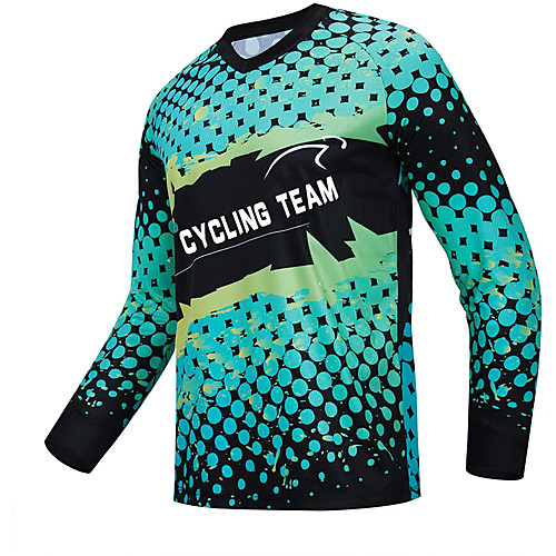 21Grams Men's Long Sleeve Downhill Jersey Spandex Blue Bike Jersey Top Mountain Bike MTB Road Bike Cycling UV Resistant Quick Dry Sports Clothing Apparel / Athletic
21Grams Men's Long Sleeve Downhill Jersey Spandex Blue Bike Jersey Top Mountain Bike MTB Road Bike Cycling UV Resistant Quick Dry Sports Clothing Apparel / Athletic