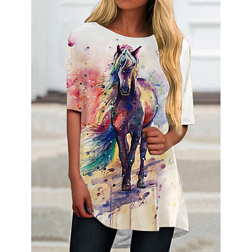 Women's T Shirt Dress Tee Dress Short Mini Dress Red Half Sleeve Color Block Animal Print Spring Summer Round Neck Casual 2021 S M L XL XXL 3XL
Women's T Shirt Dress Tee Dress Short Mini Dress Red Half Sleeve Color Block Animal Print Spring Summer Round Neck Casual 2021 S M L XL XXL 3XL