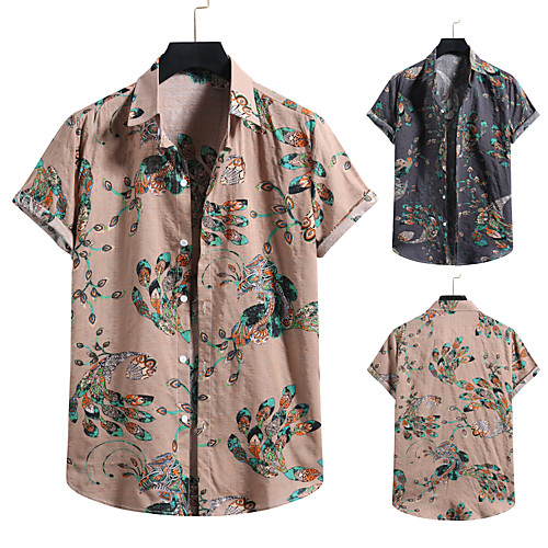 Men's Shirt 3D Print Graphic Prints Print Short Sleeve Vacation Tops Khaki Dark Gray
Men's Shirt 3D Print Graphic Prints Print Short Sleeve Vacation Tops Khaki Dark Gray