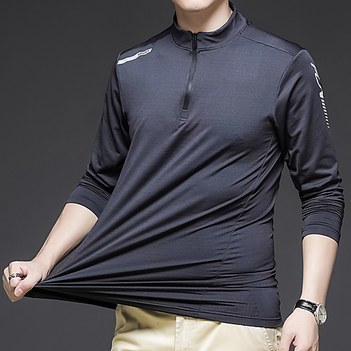 Men's T shirt Hiking Tee shirt Long Sleeve Tee Tshirt Top Outdoor Lightweight Breathable Quick Dry Stretchy Autumn / Fall Spring Polyester Black Blue Grey Fishing Climbing Camping / Hiking / Caving
Men's T shirt Hiking Tee shirt Long Sleeve Tee Tshirt Top Outdoor Lightweight Breathable Quick Dry Stretchy Autumn / Fall Spring Polyester Black Blue Grey Fishing Climbing Camping / Hiking / Caving