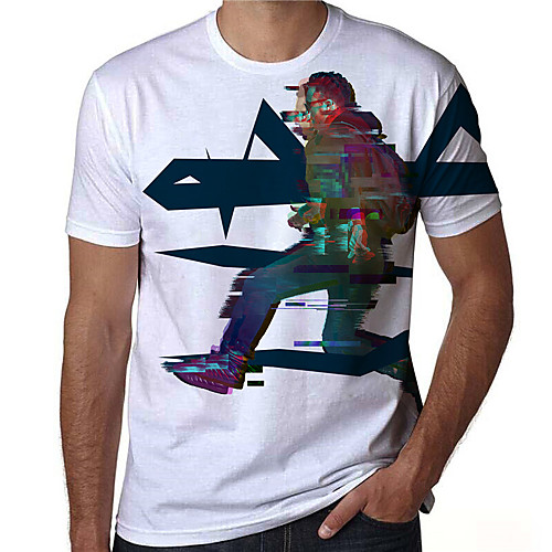 Men's T shirt 3D Print Graphic Prints Portrait Print Short Sleeve Daily Tops Casual Designer Big and Tall White
Men's T shirt 3D Print Graphic Prints Portrait Print Short Sleeve Daily Tops Casual Designer Big and Tall White