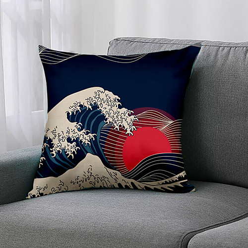 1 Pc Wave Style Cushion Cover Double Side Print 45x75cm Linen for Sofa Bedroom
1 Pc Wave Style Cushion Cover Double Side Print 45x75cm Linen for Sofa Bedroom