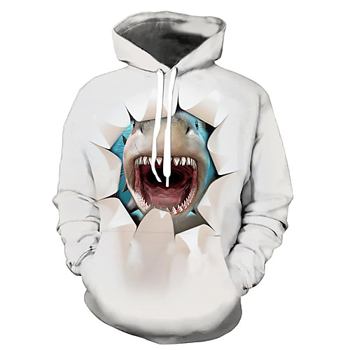 Men's Pullover Hoodie Sweatshirt Graphic Prints Animal Print Daily Sports 3D Print 3D Print Casual Hoodies Sweatshirts White
Men's Pullover Hoodie Sweatshirt Graphic Prints Animal Print Daily Sports 3D Print 3D Print Casual Hoodies Sweatshirts White