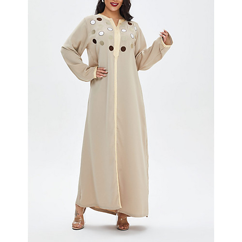 Women's A Line Dress Maxi long Dress Beige Light Blue Long Sleeve Solid Color Patchwork Summer Round Neck Casual 2021 M L XL XXL
Women's A Line Dress Maxi long Dress Beige Light Blue Long Sleeve Solid Color Patchwork Summer Round Neck Casual 2021 M L XL XXL