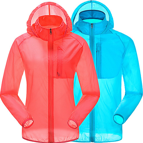 Women's Men's Unisex Hiking Jacket Hiking Skin Jacket Hiking Windbreaker Outdoor Packable Waterproof UV Sun Protection Windproof Jacket Hoodie Top Camping / Hiking Climbing Leisure Sports White
Women's Men's Unisex Hiking Jacket Hiking Skin Jacket Hiking Windbreaker Outdoor Packable Waterproof UV Sun Protection Windproof Jacket Hoodie Top Camping / Hiking Climbing Leisure Sports White