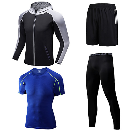 Men's Tracksuit Jogging Suit Athleisure Long Sleeve 4pcs Front Zipper Spandex Breathable Quick Dry Sweat Out Fitness Gym Workout Jogging Sportswear Normal Outfit Set Light Green Army Green Dark Gray
Men's Tracksuit Jogging Suit Athleisure Long Sleeve 4pcs Front Zipper Spandex Breathable Quick Dry Sweat Out Fitness Gym Workout Jogging Sportswear Normal Outfit Set Light Green Army Green Dark Gray