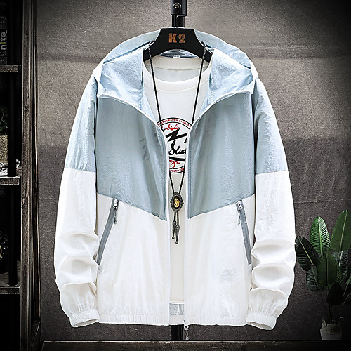 Men's Long Sleeve Windbreaker Running Skin Jacket Full Zip Coat Top Athletic Athleisure Summer Waterproof UV Sun Protection Quick Dry Fitness Gym Workout Running Jogging Sportswear Plus Size White
Men's Long Sleeve Windbreaker Running Skin Jacket Full Zip Coat Top Athletic Athleisure Summer Waterproof UV Sun Protection Quick Dry Fitness Gym Workout Running Jogging Sportswear Plus Size White