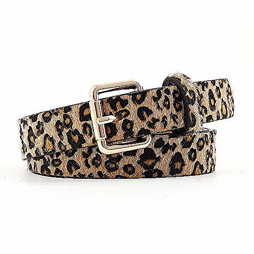 women's leopard print belt skinny artificial horse hair cheetah vintage alloy gold buckle for jeans pants by feluz
women's leopard print belt skinny artificial horse hair cheetah vintage alloy gold buckle for jeans pants by feluz
