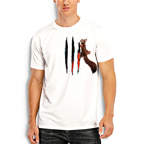 Men's T shirt 3D Print Graphic Animal 3D Print Short Sleeve Daily Tops Basic Casual White
Men's T shirt 3D Print Graphic Animal 3D Print Short Sleeve Daily Tops Basic Casual White