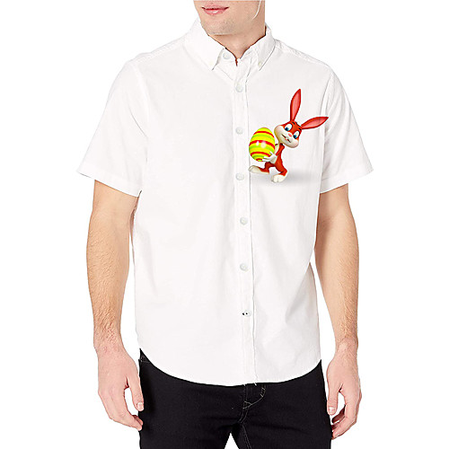 Men's Shirt 3D Print Graphic Prints Rabbit / Bunny Animal Print Short Sleeve Daily Tops Casual Designer White
Men's Shirt 3D Print Graphic Prints Rabbit / Bunny Animal Print Short Sleeve Daily Tops Casual Designer White