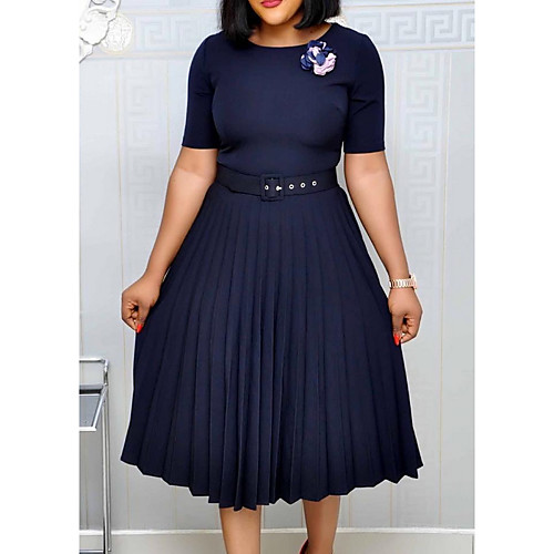 Women's Plus Size Solid Color Ruched Casual Short Sleeve Spring & Fall Knee Length Dress A Line Dress Wine Green
Women's Plus Size Solid Color Ruched Casual Short Sleeve Spring & Fall Knee Length Dress A Line Dress Wine Green