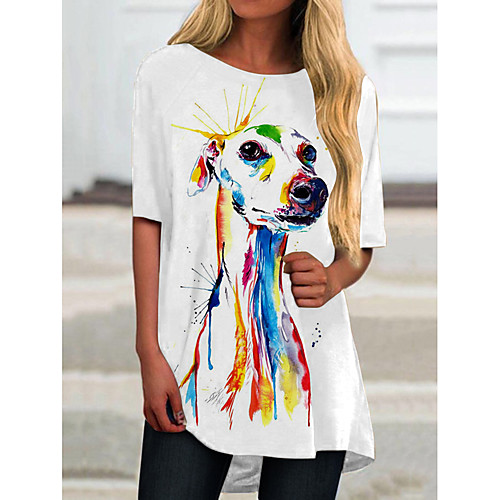 Women's T Shirt Dress Tee Dress Short Mini Dress Yellow Half Sleeve Color Block Animal Print Spring Summer Round Neck Casual 2021 S M L XL XXL 3XL
Women's T Shirt Dress Tee Dress Short Mini Dress Yellow Half Sleeve Color Block Animal Print Spring Summer Round Neck Casual 2021 S M L XL XXL 3XL