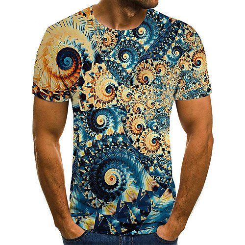 Men's T shirt 3D Print Geometric 3D Print Print Short Sleeve Casual Tops Casual Fashion Khaki
Men's T shirt 3D Print Geometric 3D Print Print Short Sleeve Casual Tops Casual Fashion Khaki