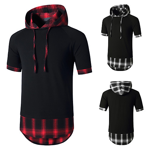 Men's T shirt non-printing Lattice Plus Size Short Sleeve Daily Tops Black Red
Men's T shirt non-printing Lattice Plus Size Short Sleeve Daily Tops Black Red