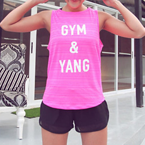 Women's Tank Top Tee / T-shirt Pure Color Letter Printed Sport Athleisure Top Sleeveless Breathable Soft Comfortable Yoga Running Everyday Use Casual Daily Outdoor
Women's Tank Top Tee / T-shirt Pure Color Letter Printed Sport Athleisure Top Sleeveless Breathable Soft Comfortable Yoga Running Everyday Use Casual Daily Outdoor