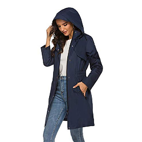 Women's Rain Poncho Waterproof Hiking Jacket Rain Jacket Outdoor Waterproof Lightweight UV Sun Protection Breathable Raincoat Poncho Top Fishing Climbing Camping / Hiking / Caving Lake blue Navy
Women's Rain Poncho Waterproof Hiking Jacket Rain Jacket Outdoor Waterproof Lightweight UV Sun Protection Breathable Raincoat Poncho Top Fishing Climbing Camping / Hiking / Caving Lake blue Navy