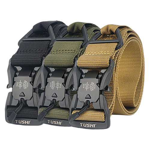 Men's Military Tactical Belt Breathable Wearable Quick Release for Solid Colored Nylon Fall Spring Summer
Men's Military Tactical Belt Breathable Wearable Quick Release for Solid Colored Nylon Fall Spring Summer