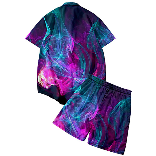 Men's Shirt Suits 3D Print Lightning Button-Down 3D Print Short Sleeve Street Tops Fashion Classic Breathable Comfortable Purple
Men's Shirt Suits 3D Print Lightning Button-Down 3D Print Short Sleeve Street Tops Fashion Classic Breathable Comfortable Purple