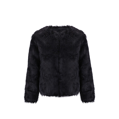 Women's Solid Colored Winter Fur Coat Short Holiday Long Sleeve Faux Fur Coat Tops White
Women's Solid Colored Winter Fur Coat Short Holiday Long Sleeve Faux Fur Coat Tops White