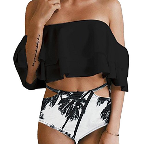bikini set 2018 new! womens two piece off shoulder ruffled cut out high waisted swimsuit bathing suit (black, m)
bikini set 2018 new! womens two piece off shoulder ruffled cut out high waisted swimsuit bathing suit (black, m)