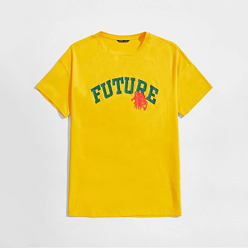Men's Unisex T shirt Hot Stamping Letter Plus Size Print Short Sleeve Casual Tops 100% Cotton Basic Casual Fashion Yellow
Men's Unisex T shirt Hot Stamping Letter Plus Size Print Short Sleeve Casual Tops 100% Cotton Basic Casual Fashion Yellow