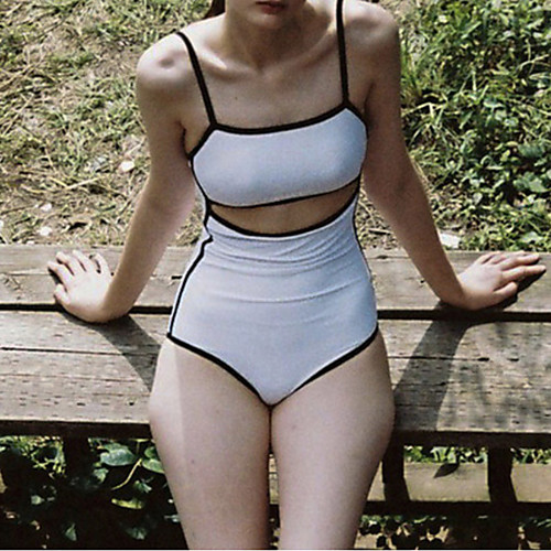 Women's One Piece Swimsuit Solid Colored Padded Swimwear Bodysuit Swimwear White Breathable Quick Dry Comfortable Sleeveless - Swimming Surfing Water Sports Summer / Spandex
Women's One Piece Swimsuit Solid Colored Padded Swimwear Bodysuit Swimwear White Breathable Quick Dry Comfortable Sleeveless - Swimming Surfing Water Sports Summer / Spandex