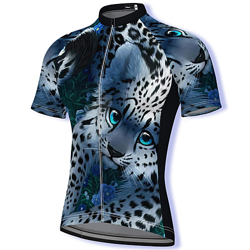 21Grams Men's Short Sleeve Cycling Jersey Spandex Blue Leopard Bike Top Mountain Bike MTB Road Bike Cycling Breathable Quick Dry Sports Clothing Apparel / Athleisure
21Grams Men's Short Sleeve Cycling Jersey Spandex Blue Leopard Bike Top Mountain Bike MTB Road Bike Cycling Breathable Quick Dry Sports Clothing Apparel / Athleisure