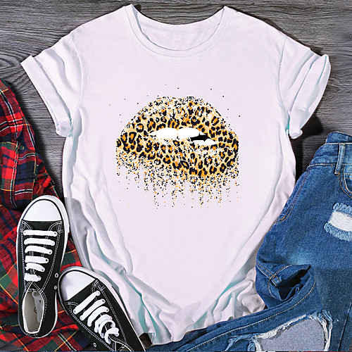 Women's T shirt Graphic Print Round Neck Tops 100% Cotton Basic Basic Top White Black Purple
Women's T shirt Graphic Print Round Neck Tops 100% Cotton Basic Basic Top White Black Purple