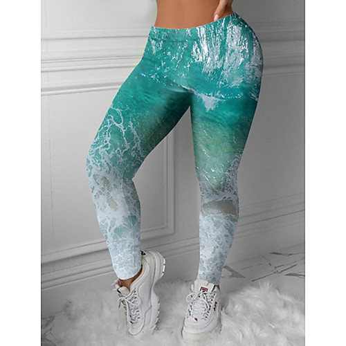 Women's Stylish Novelty Comfort Leisure Sports Weekend Leggings Pants Ocean Ankle-Length Sporty Elastic Waist Print Blue
Women's Stylish Novelty Comfort Leisure Sports Weekend Leggings Pants Ocean Ankle-Length Sporty Elastic Waist Print Blue