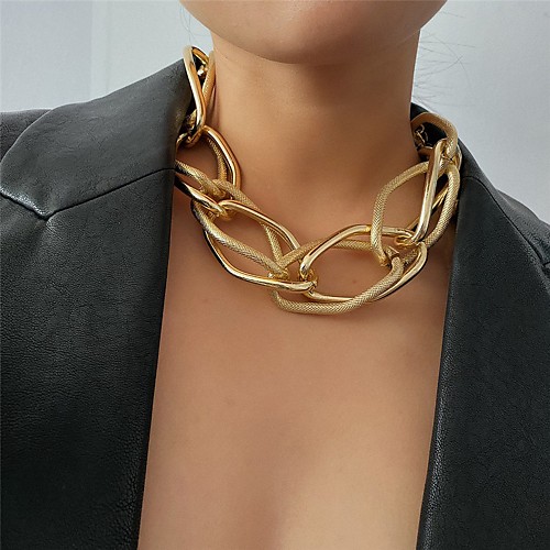 Women's Men's Choker Necklace Chain Necklace Fashion Alloy Gold Silver 4310 cm Necklace Jewelry 1pc For Party Evening Street / Chains
Women's Men's Choker Necklace Chain Necklace Fashion Alloy Gold Silver 4310 cm Necklace Jewelry 1pc For Party Evening Street / Chains