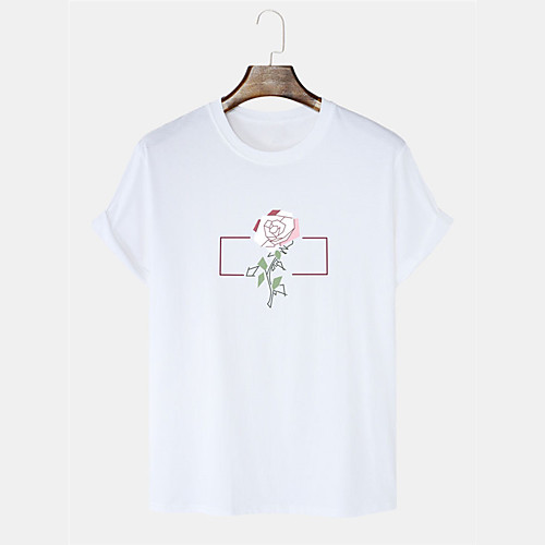 Men's Unisex Tees T shirt Hot Stamping Floral Graphic Prints Plus Size Print Short Sleeve Daily Tops 100% Cotton Basic Casual White Black Blue
Men's Unisex Tees T shirt Hot Stamping Floral Graphic Prints Plus Size Print Short Sleeve Daily Tops 100% Cotton Basic Casual White Black Blue