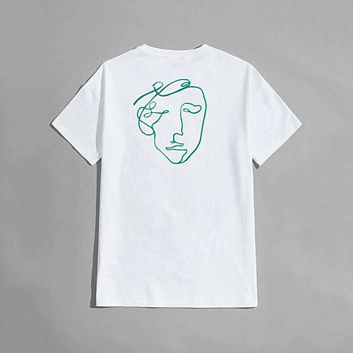 Men's T shirt Hot Stamping Cartoon Print Short Sleeve Casual Tops 100% Cotton Basic Casual Fashion White
Men's T shirt Hot Stamping Cartoon Print Short Sleeve Casual Tops 100% Cotton Basic Casual Fashion White