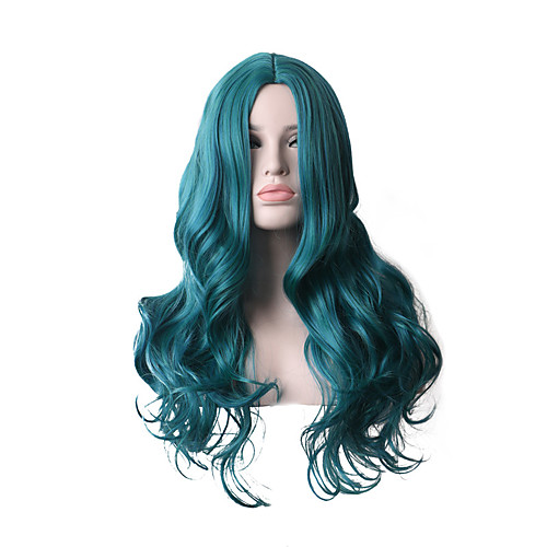 Synthetic Wig Deep Wave Asymmetrical Middle Part Wig 28 inch Azure Synthetic Hair Women's Cosplay Party Fashion Blue
Synthetic Wig Deep Wave Asymmetrical Middle Part Wig 28 inch Azure Synthetic Hair Women's Cosplay Party Fashion Blue