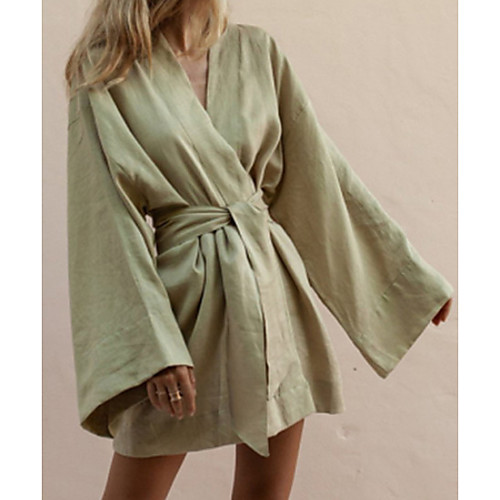 Women's A Line Dress Short Mini Dress White Green Long Sleeve Solid Color Ruffle Spring Summer V Neck Casual 2021 S M L XL
Women's A Line Dress Short Mini Dress White Green Long Sleeve Solid Color Ruffle Spring Summer V Neck Casual 2021 S M L XL