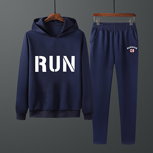 Men's Sweatsuit 2 Piece Set Elastic Waistband Hoodie Sport Athleisure Clothing Suit Long Sleeve Breathable Soft Comfortable Exercise & Fitness Everyday Use Outdoor Fitness Exercising / 2pcs / pack
Men's Sweatsuit 2 Piece Set Elastic Waistband Hoodie Sport Athleisure Clothing Suit Long Sleeve Breathable Soft Comfortable Exercise & Fitness Everyday Use Outdoor Fitness Exercising / 2pcs / pack