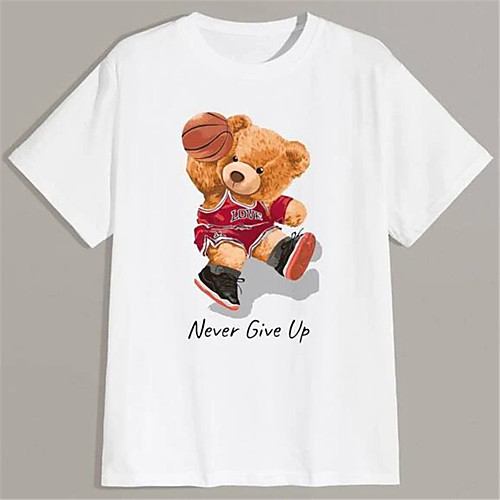 Men's T shirt Hot Stamping Graphic Prints Toy Bear Print Short Sleeve Daily Tops 100% Cotton Basic Fashion Classic White
Men's T shirt Hot Stamping Graphic Prints Toy Bear Print Short Sleeve Daily Tops 100% Cotton Basic Fashion Classic White