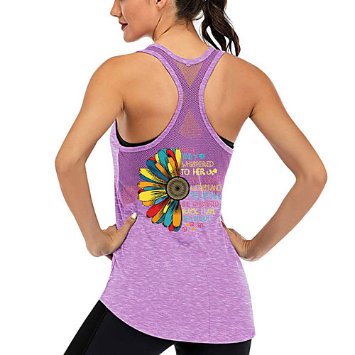 Women's Yoga Top Racerback Patchwork Floral / Botanical Dark Grey Black Purple Burgundy Dark Green Mesh Cotton Fitness Gym Workout Running Tank Top T Shirt Sport Activewear Lightweight Breathable
Women's Yoga Top Racerback Patchwork Floral / Botanical Dark Grey Black Purple Burgundy Dark Green Mesh Cotton Fitness Gym Workout Running Tank Top T Shirt Sport Activewear Lightweight Breathable