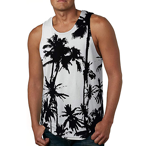 Men's Tank Top Vest Undershirt 3D Print Tree 3D Print Sleeveless Daily Tops Casual Beach Black / White
Men's Tank Top Vest Undershirt 3D Print Tree 3D Print Sleeveless Daily Tops Casual Beach Black / White
