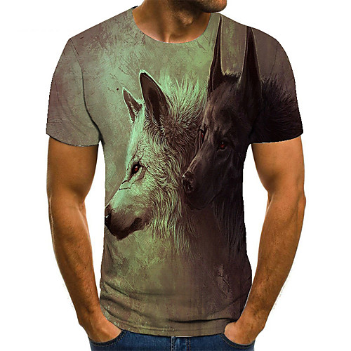 Men's T shirt 3D Print Animal 3D Print Print Short Sleeve Casual Tops Casual Fashion Light Yellow
Men's T shirt 3D Print Animal 3D Print Print Short Sleeve Casual Tops Casual Fashion Light Yellow