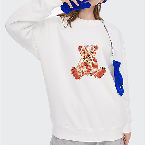 Women's Pullover Sweatshirt Panda Print Daily Other Prints Basic Hoodies Sweatshirts White Blue Blushing Pink
Women's Pullover Sweatshirt Panda Print Daily Other Prints Basic Hoodies Sweatshirts White Blue Blushing Pink