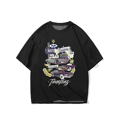 Men's T shirt Hot Stamping Graphic Prints Car Print Short Sleeve Daily Tops 100% Cotton Fashion Vintage Classic Black
Men's T shirt Hot Stamping Graphic Prints Car Print Short Sleeve Daily Tops 100% Cotton Fashion Vintage Classic Black
