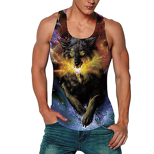 Men's Tank Top Vest Undershirt 3D Print 3D 3D Print Print Sleeveless Daily Tops Casual Beach Rainbow
Men's Tank Top Vest Undershirt 3D Print 3D 3D Print Print Sleeveless Daily Tops Casual Beach Rainbow
