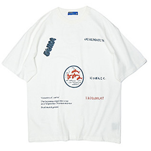 Men's T shirt Hot Stamping Graphic Prints Letter Print Short Sleeve Casual Tops 100% Cotton Basic Casual Fashion White
Men's T shirt Hot Stamping Graphic Prints Letter Print Short Sleeve Casual Tops 100% Cotton Basic Casual Fashion White