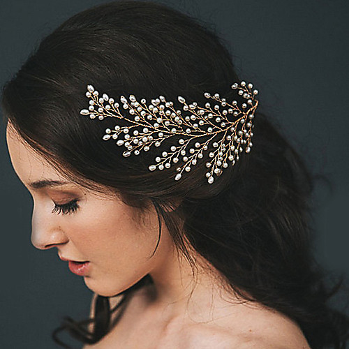 Wedding Bridal Copper wire Headdress / Headpiece / Hair Accessory with Imitation Pearl / Crystal / Rhinestone / Metal 1 Piece Wedding / Party / Evening Headpiece
Wedding Bridal Copper wire Headdress / Headpiece / Hair Accessory with Imitation Pearl / Crystal / Rhinestone / Metal 1 Piece Wedding / Party / Evening Headpiece