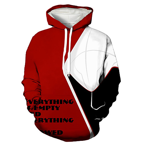 Men's Pullover Hoodie Sweatshirt Graphic Prints Letter Print Daily Sports 3D Print 3D Print Casual Hoodies Sweatshirts Red
Men's Pullover Hoodie Sweatshirt Graphic Prints Letter Print Daily Sports 3D Print 3D Print Casual Hoodies Sweatshirts Red