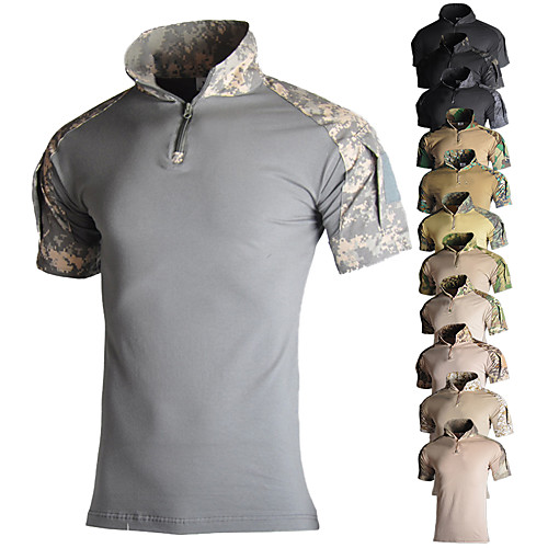 Women's Hiking Tee shirt Camouflage Hunting T-shirt Military Tactical Shirt Short Sleeve Outdoor Summer Breathable Quick Dry Fast Dry Breathability Camo / Camouflage Top Polyester Camping / Hiking
Women's Hiking Tee shirt Camouflage Hunting T-shirt Military Tactical Shirt Short Sleeve Outdoor Summer Breathable Quick Dry Fast Dry Breathability Camo / Camouflage Top Polyester Camping / Hiking