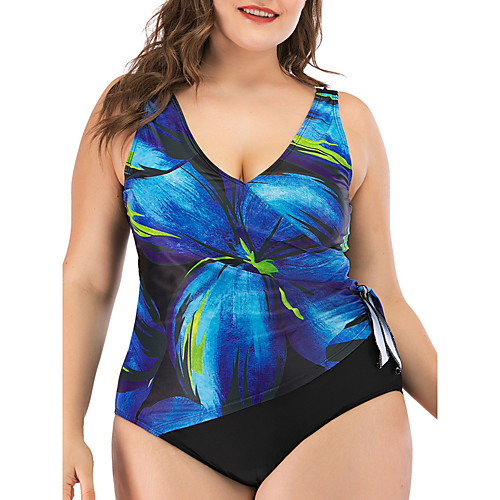 Women's One Piece Romper Swimsuit Tummy Control Push Up Open Back Solid Color Color Block Blue Plus Size Swimwear Padded Bodysuit Strap Bathing Suits New Vacation Fashion / Tropical
Women's One Piece Romper Swimsuit Tummy Control Push Up Open Back Solid Color Color Block Blue Plus Size Swimwear Padded Bodysuit Strap Bathing Suits New Vacation Fashion / Tropical