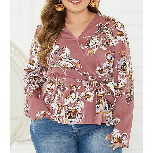 Women's Plus Size Print Floral Blouse Large Size V Neck Long Sleeve Tops XL XXL 3XL Brown Big Size
Women's Plus Size Print Floral Blouse Large Size V Neck Long Sleeve Tops XL XXL 3XL Brown Big Size