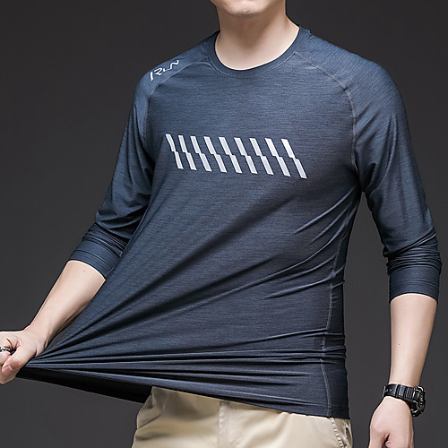 Men's T shirt Hiking Tee shirt Long Sleeve Tee Tshirt Top Outdoor Lightweight Breathable Quick Dry Stretchy Autumn / Fall Spring Polyester Dark Grey Blue Light Grey Fishing Climbing Camping / Hiking
Men's T shirt Hiking Tee shirt Long Sleeve Tee Tshirt Top Outdoor Lightweight Breathable Quick Dry Stretchy Autumn / Fall Spring Polyester Dark Grey Blue Light Grey Fishing Climbing Camping / Hiking
