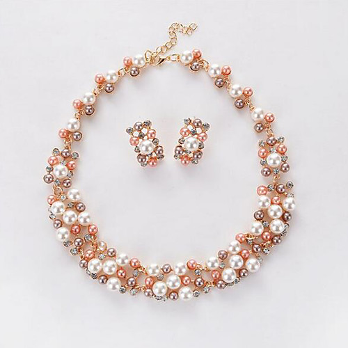 Women's Jewelry Set Bridal Jewelry Sets Cut Out Precious Fashion Imitation Pearl Earrings Jewelry White / Rainbow For Christmas Wedding Halloween Party Evening Gift 1 set
Women's Jewelry Set Bridal Jewelry Sets Cut Out Precious Fashion Imitation Pearl Earrings Jewelry White / Rainbow For Christmas Wedding Halloween Party Evening Gift 1 set